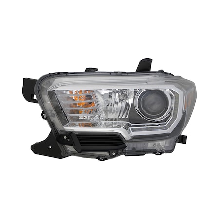 Eagle Eyes LH H/LMP ASSY COMP; HALOGEN; W/LED DRL; W/FOG LAMPS; BLK BEZEL TACOMA 2016-20 TY1289-B111L